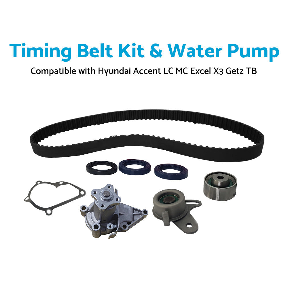 Timing Belt Kit and Water Pump Suitable For Hyundai Accent LC MC Excel X3 Getz TB
