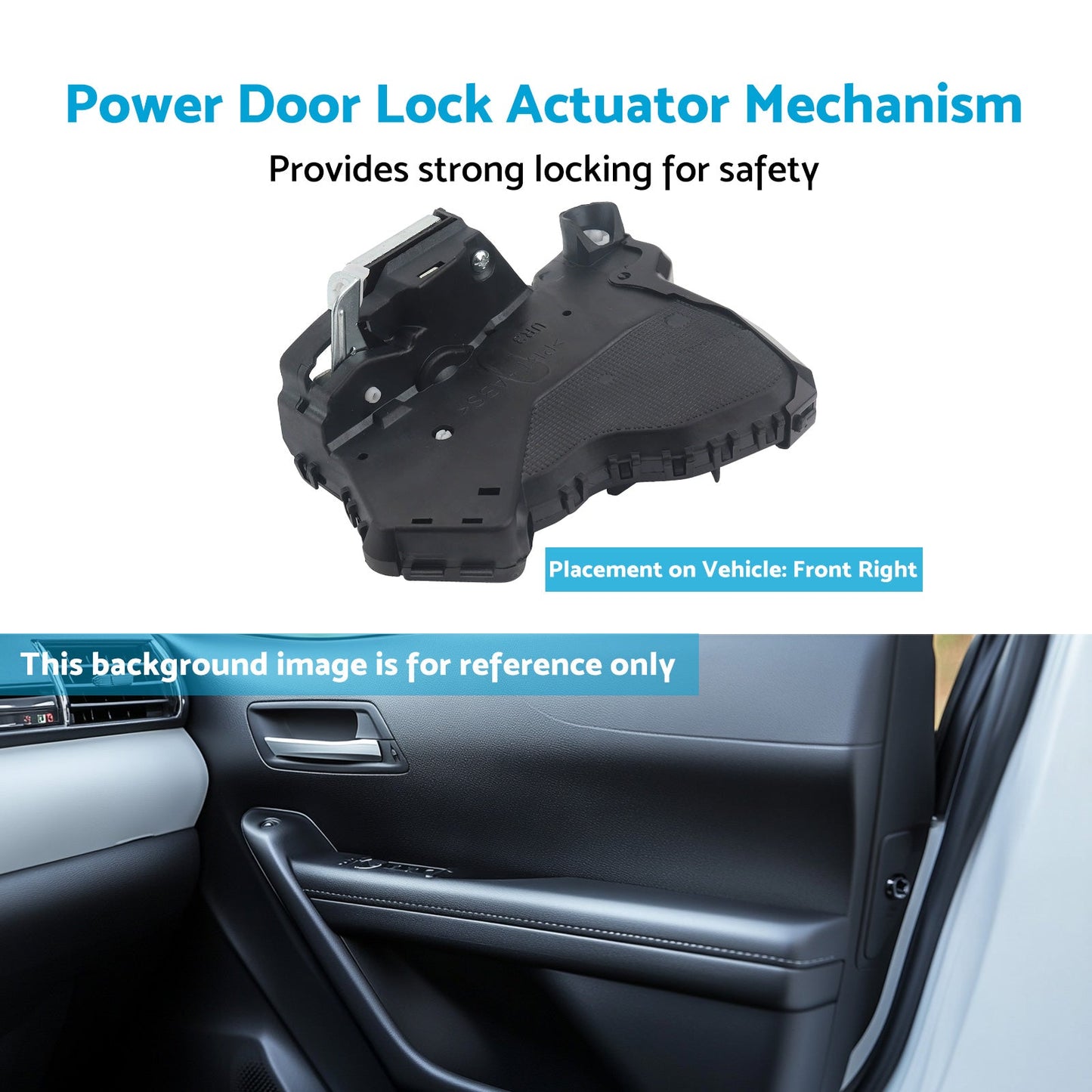 Front RH Power Door Lock Actuator Mechanism Suitable For Toyota Hilux Vigo 05-15-3