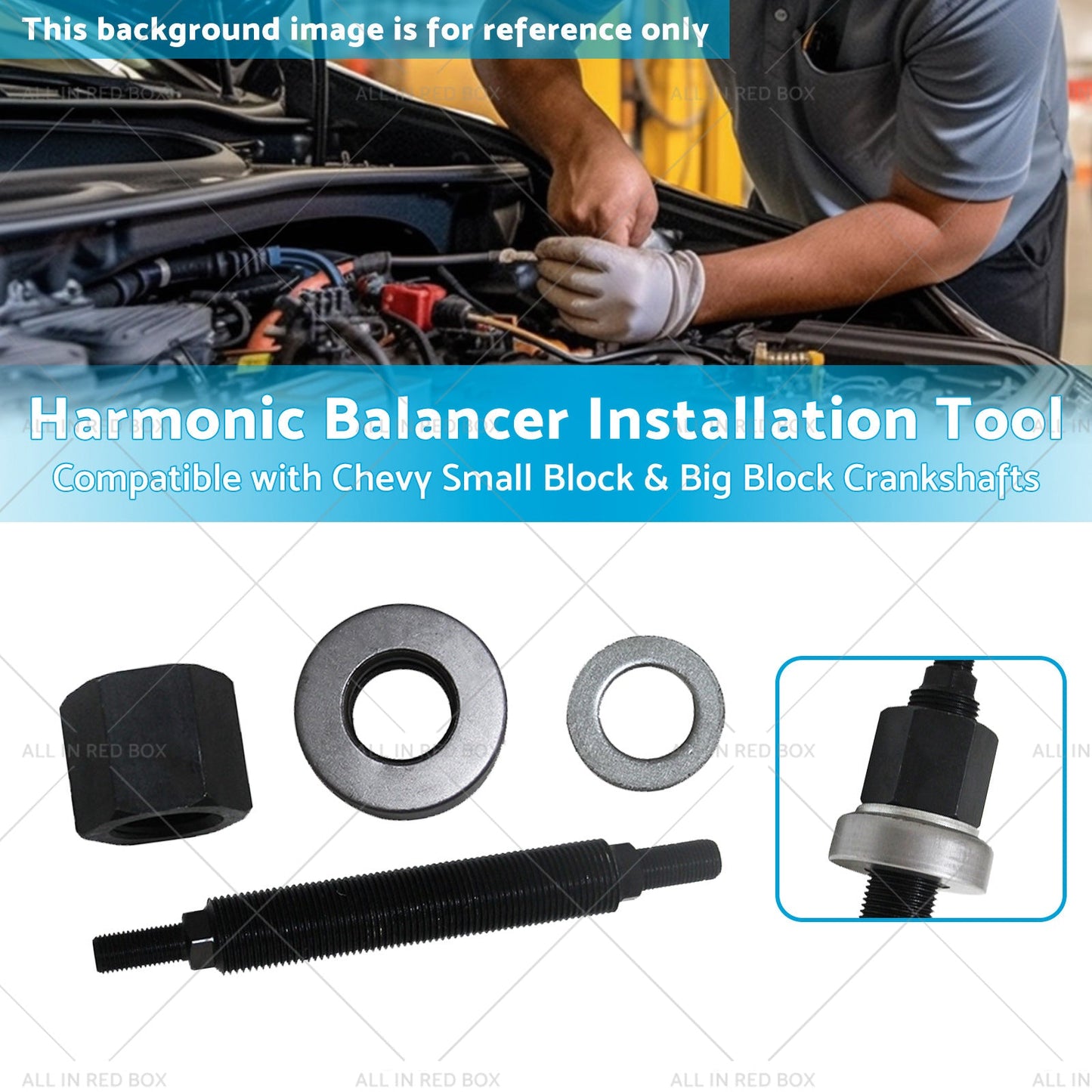 Auto Harmonic Balancer Installation Tool Suitable for Chevy SBC BBC For 66515-2