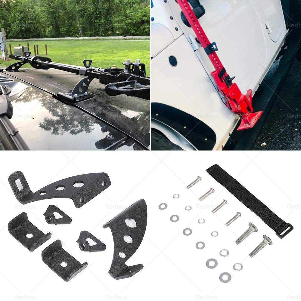 Jack Mount Bracket Hood and Rear Door Hinge Suitable for Jeep Wrangler JK JL 07-18-2