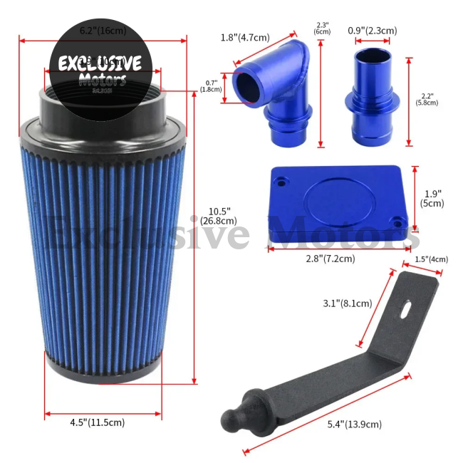 Cold Air Intake Kit With High Flow Filter For Ford F-250 6.0L (2003-2007)