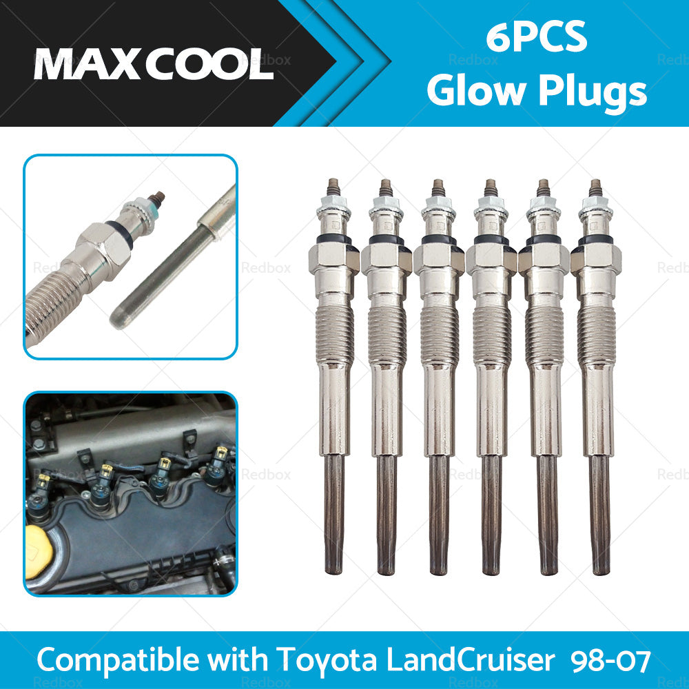 6X Glow Plugs Suitable For Toyota LandCruiser HZJ75 HZJ79 HZJ105 4. 2D 1HZ 98-07-0