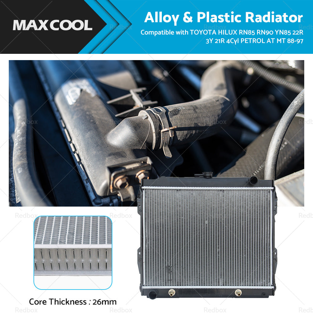 Radiator Suitable For Toyota Hilux RN85 RN90 YN85 22R 21R Petrol 2. 4 AT MT 88-97-0