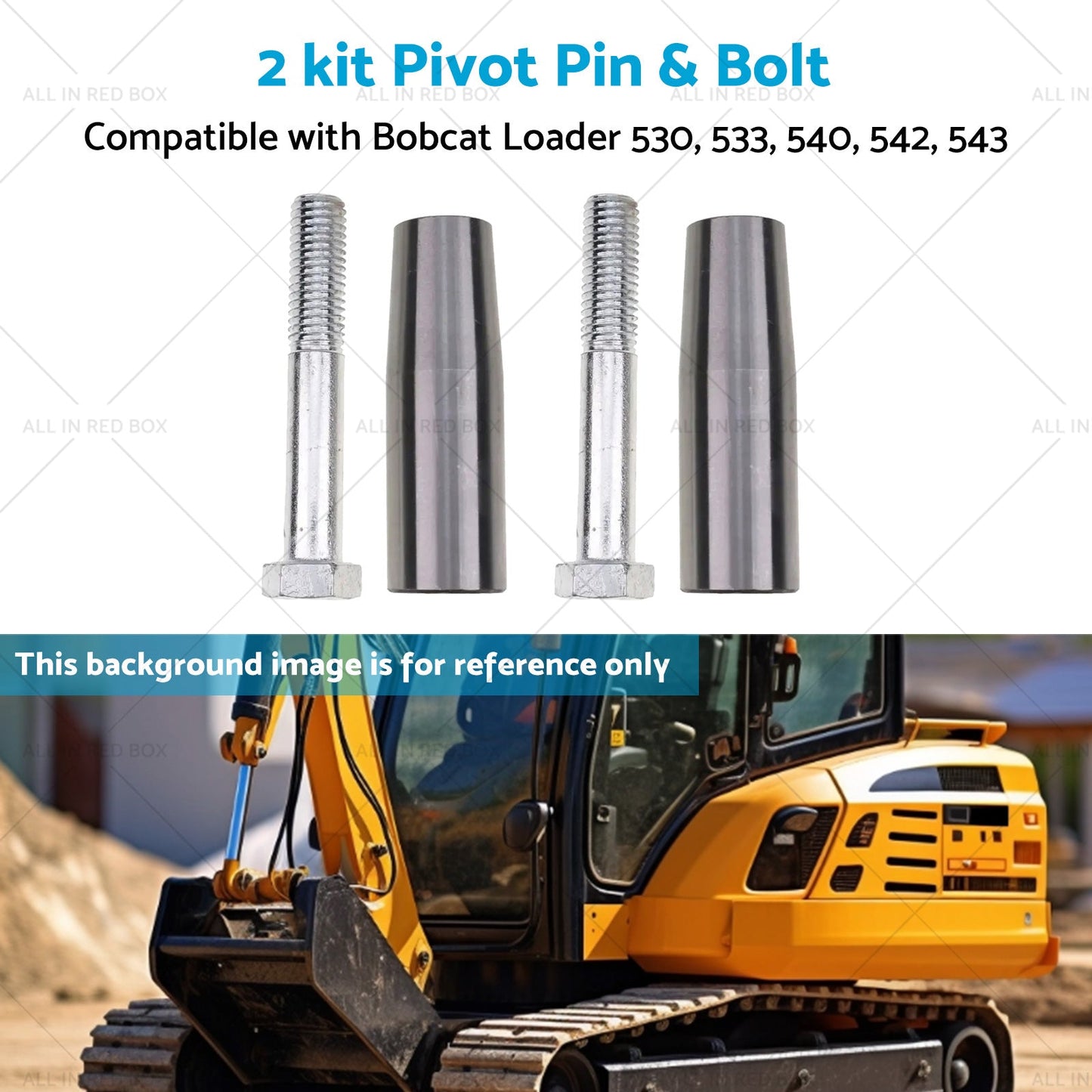 2 kit Pivot Pin Suitable for Bobcat S130 730-732 741 743 751 753 763 6732012-4