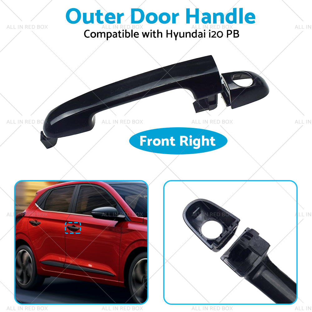 Front Right Exterior Outer Door Handle Suitable for Hyundai i20 PB 2009-2015