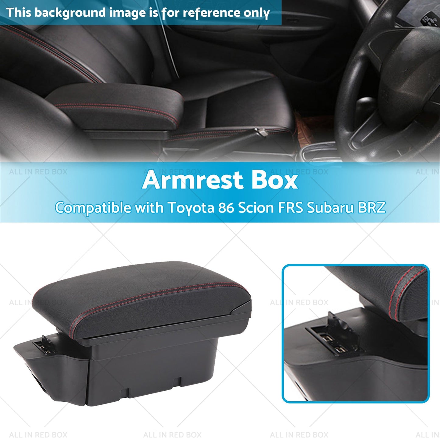Centre Console Armrest Storage Box Suitable For Toyota 86 Subaru BRZ-2