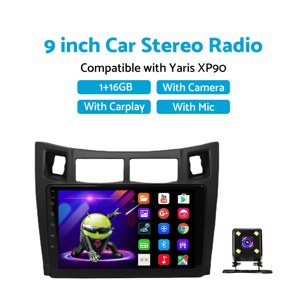 Suitable For Toyota Yaris XP90 05-12 Android 11 Carplay Radio Head Unit GPS Navi-4
