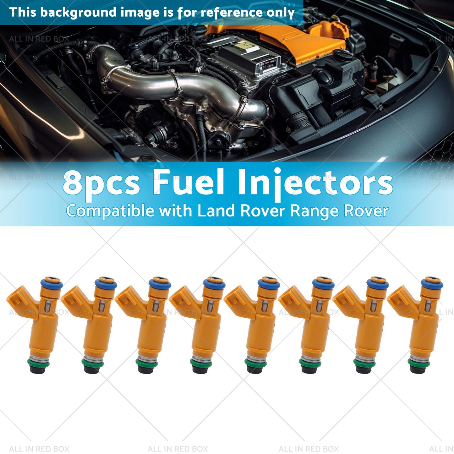195500-4260 8pcs Fuel Injectors Suitable for Land Rover Range Rover 4. 4L 05-09