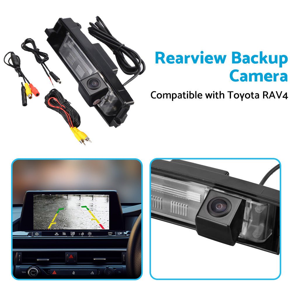 Car Reverse Camera Rear View Backup Parking Suitable for Toyota RAV4 2006-2012-4