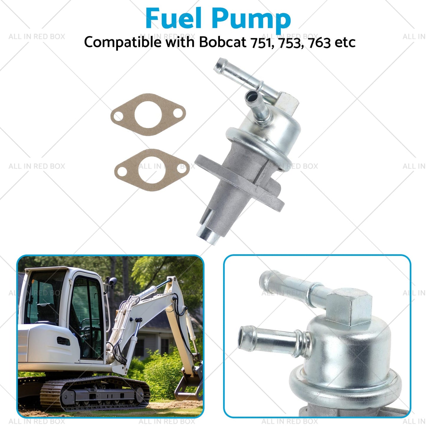 Fuel Pump Suitablefor Bobcat 6655216 645 743 751 753 763 773 1600 S130 S150 S160-4