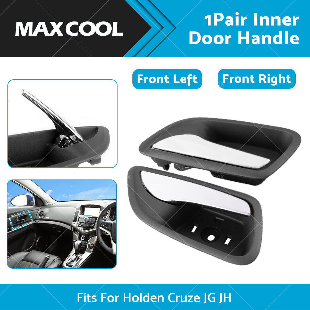 1 Pair Front Inner Door Handle Left and Right Fits For Holden Cruze JG JH Chrome-1
