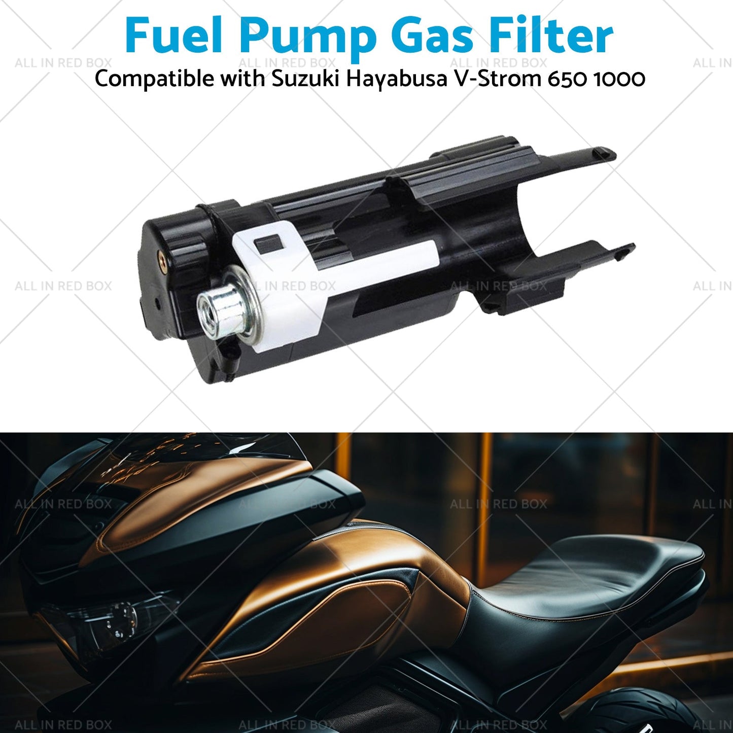 1x Fuel Pump Gas Filter Suitable for Suzuki Hayabusa V-Strom 650 1000 2002-2012