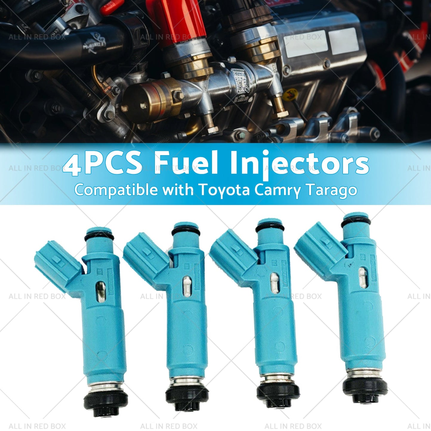 4PCS Fuel Injectors Suitable for Toyota Camry Tarago Avensis Verso 2AZ-FE 00-11-2