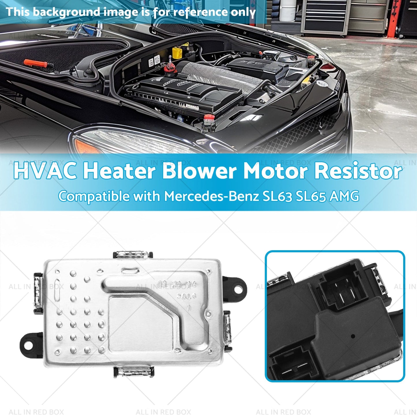 HVAC Heater Blower Motor Resistor Suitable for Mercedes-Benz SL63 SL65 AMG 13-18-2