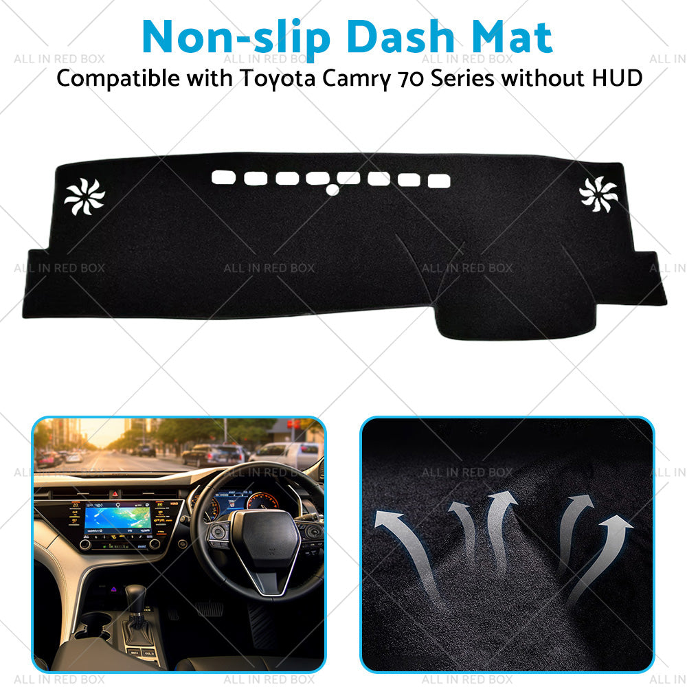 Non-Slip Dash Mat Suitable For Toyota Camry 70 Series XV70 Without HUD 2018-2023-4
