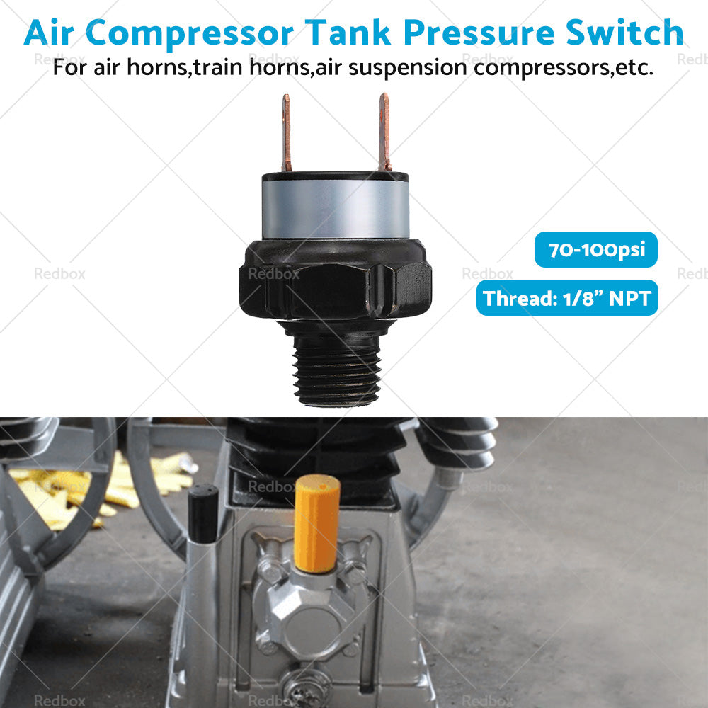 1 8inch NPT Air Compressor Tank Pressure Control Switch 70psi ON 100psi OFF 12V 24V-2
