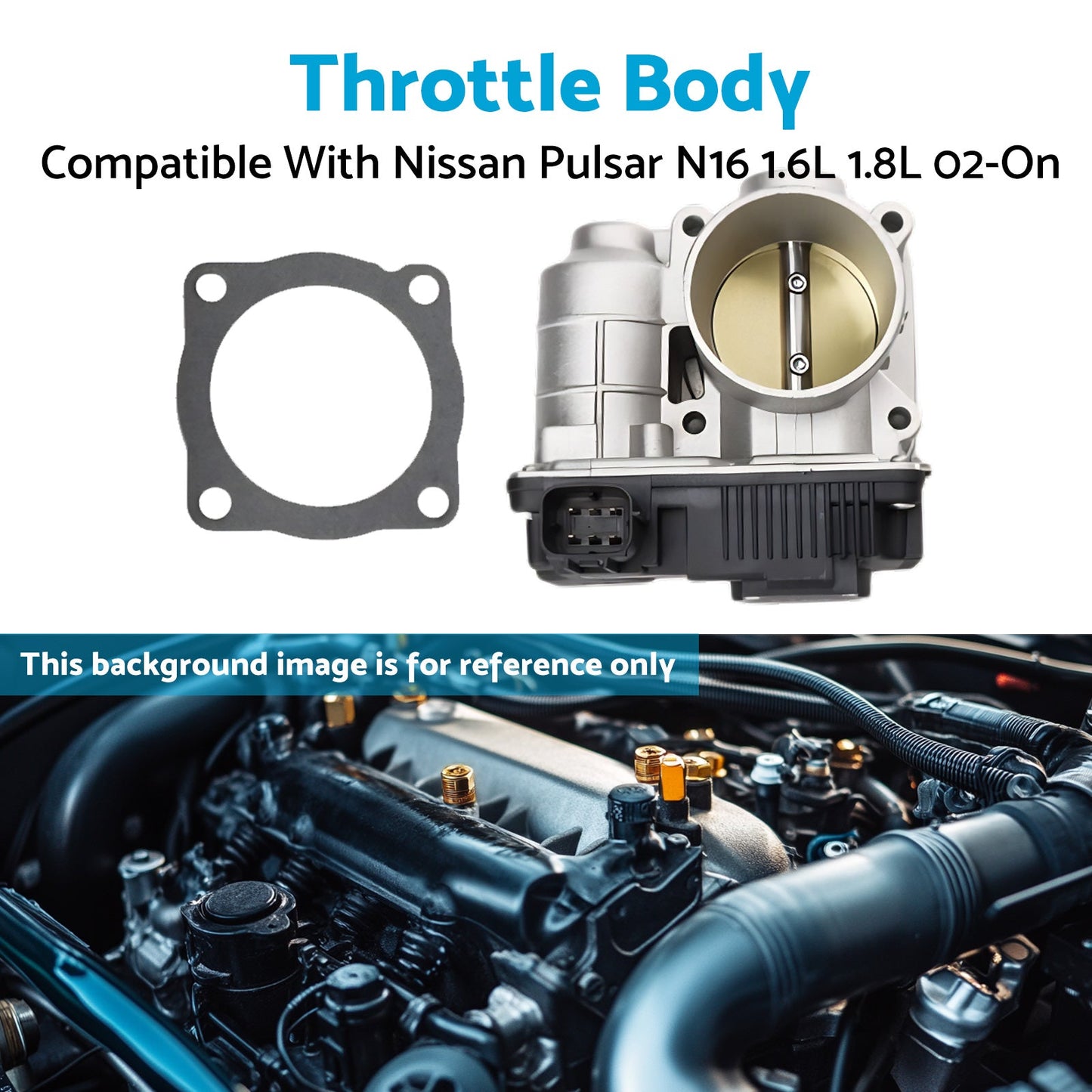 Throttle Body Suitable For Nissan Pulsar N16 Sedan Hatch 1.6L 1.8L 2002-On-2