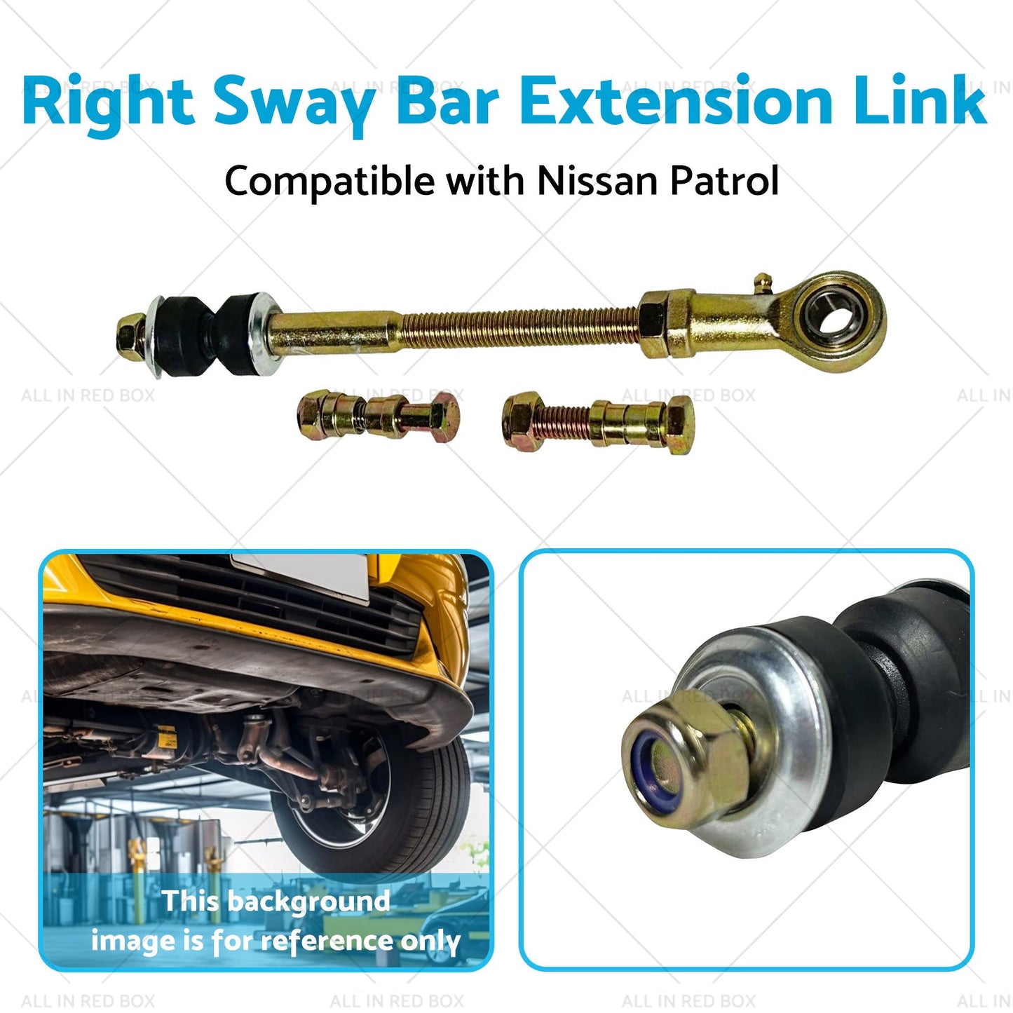Rear Right Sway Bar Extension Link for 2 inch - 8 inch Suitable for Nissan Patrol GU GQ