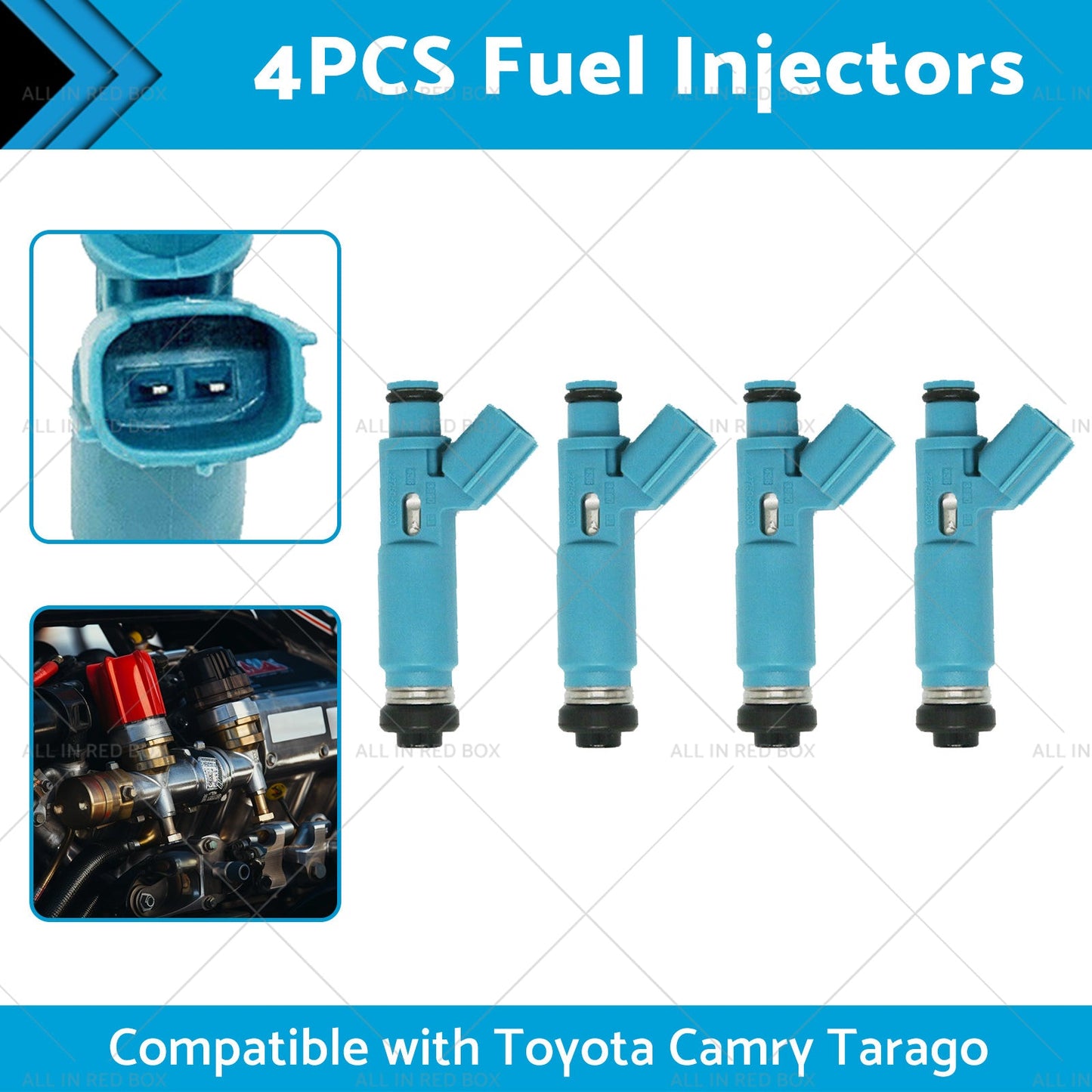 4PCS Fuel Injectors Suitable for Toyota Camry Tarago Avensis Verso 2AZ-FE 00-11-1