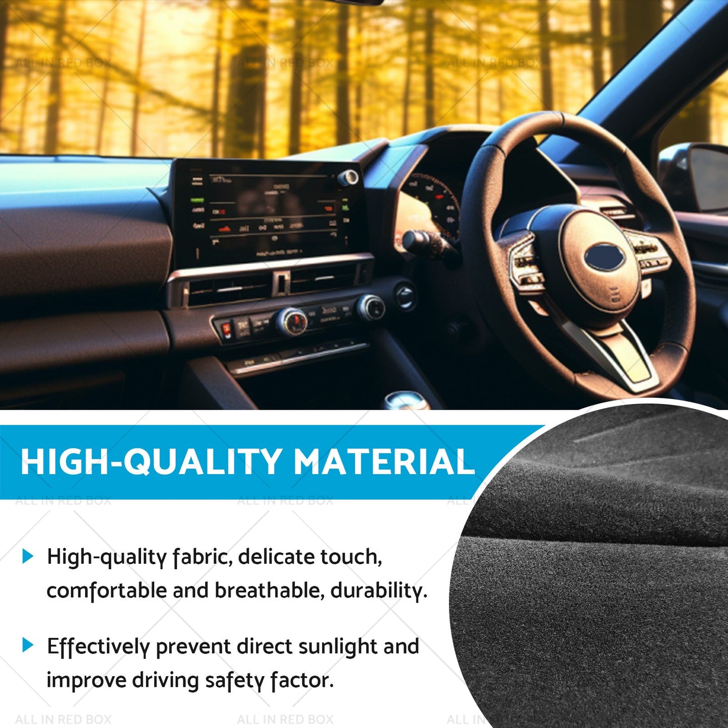 Dashboard Suitable for Toyota 86 Subaru BRZ 2021-2023 GT GR Dash Mat Sunshade-2
