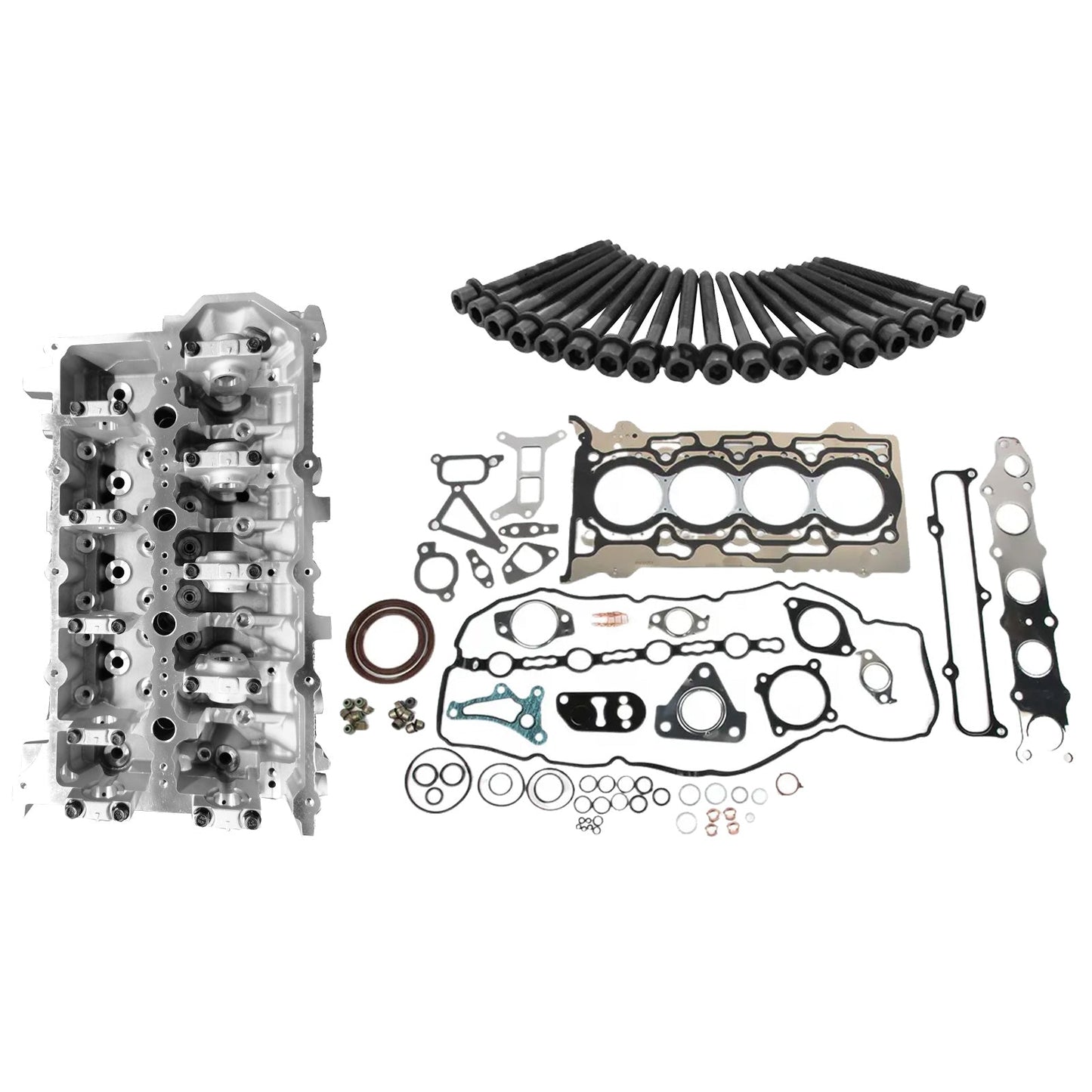Complete Cylinder Head Kit w/ Gaskets Bolts Suitable For Mitsubishi Triton 4N15-4