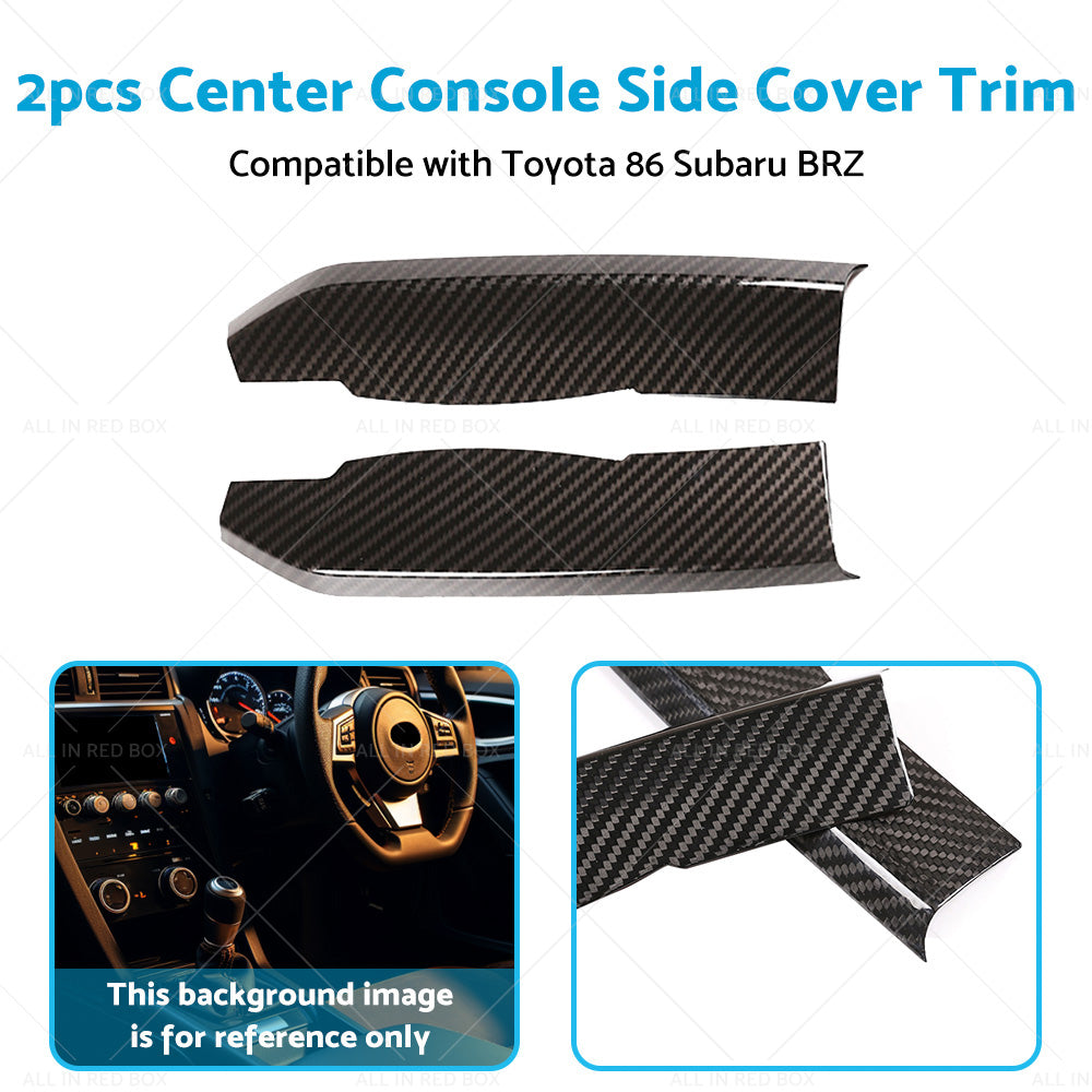Center Console Carbon Fiber Cover Trim Suitable For Subaru BRZ Toyota 86 13-20-4