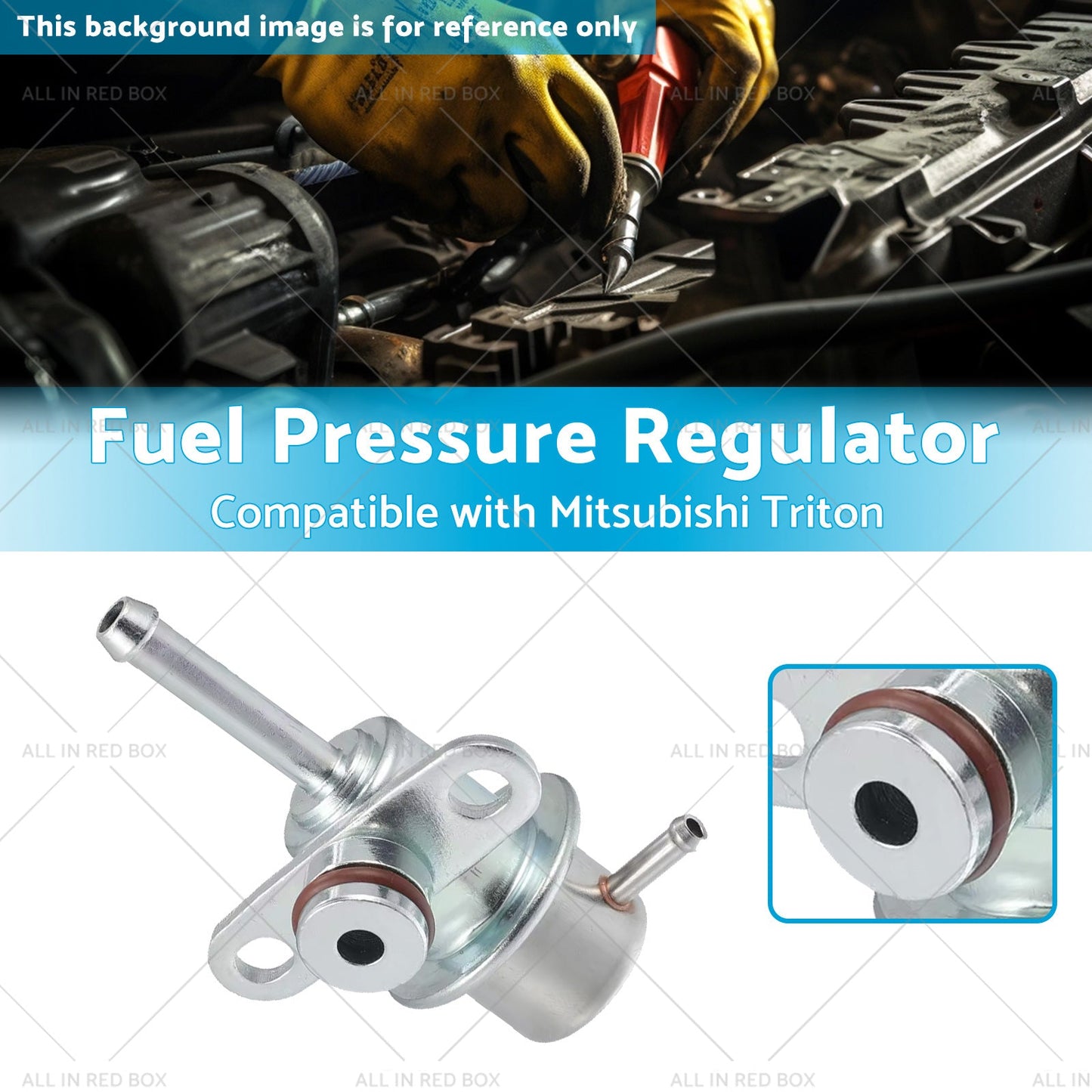 Fuel Pressure Regulator Suitable for Mitsubishi Triton 2. 4ltr 4G64 MK 1996-2006-2