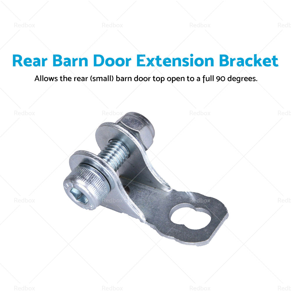 Rear Barn Door Extension Bracket fits Nissan Patrol GU Metal Silver-1