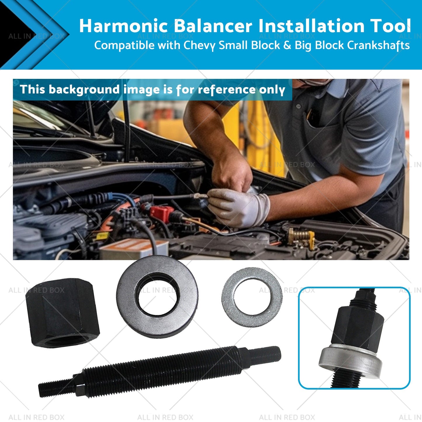 Auto Harmonic Balancer Installation Tool Suitable for Chevy SBC BBC For 66515-0