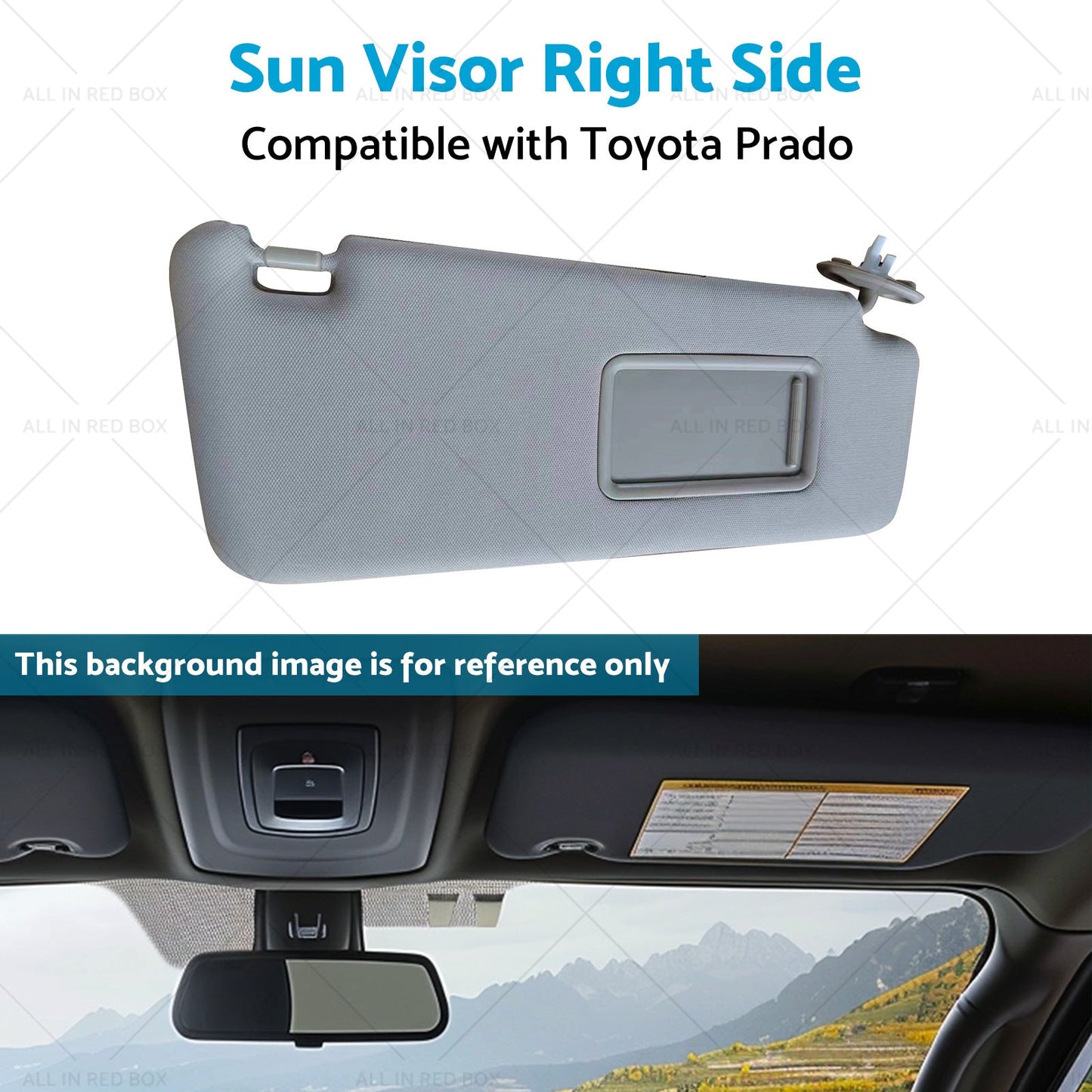 7431035A90B1 Sun Visor Right Side Suitable for Toyota Prado 10-23 74310-35A90-B1-4