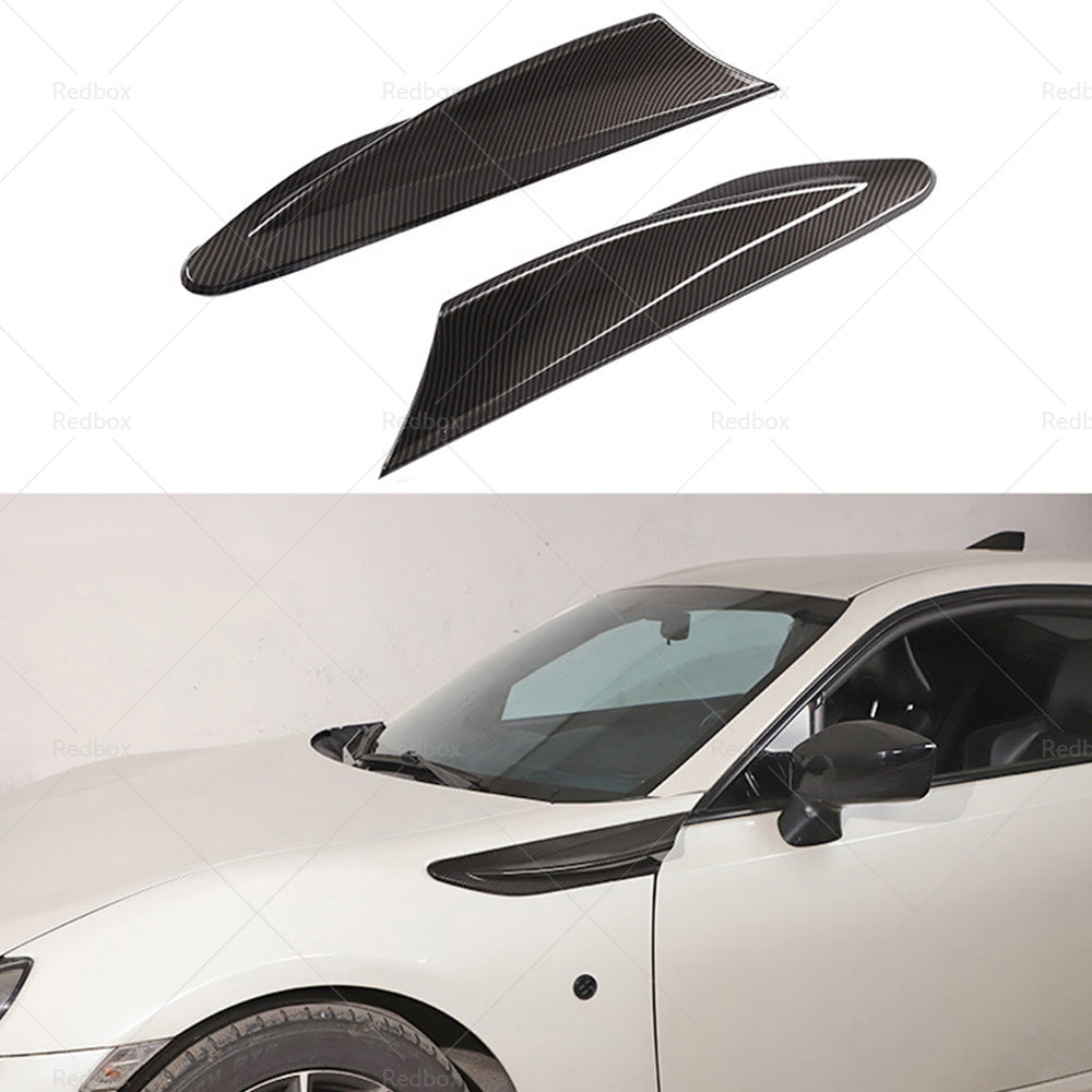 Carbon Fiber Car Side Fender Fin Vent Trim Suitable For Subaru BRZ Toyota 86-3