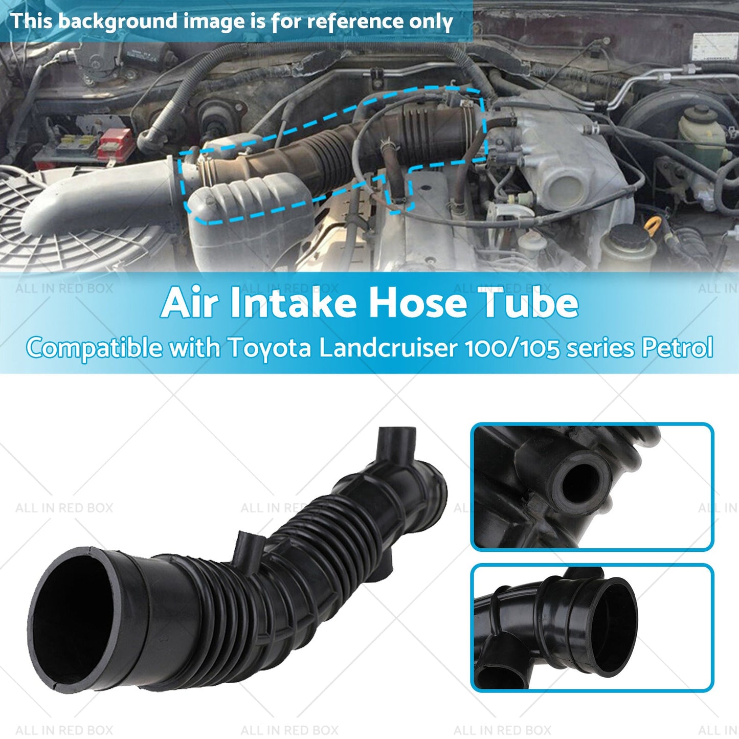 Air Intake Hose Tube Suitable for Toyota Landcruiser 100 or 105 series Petrol 98-07-2