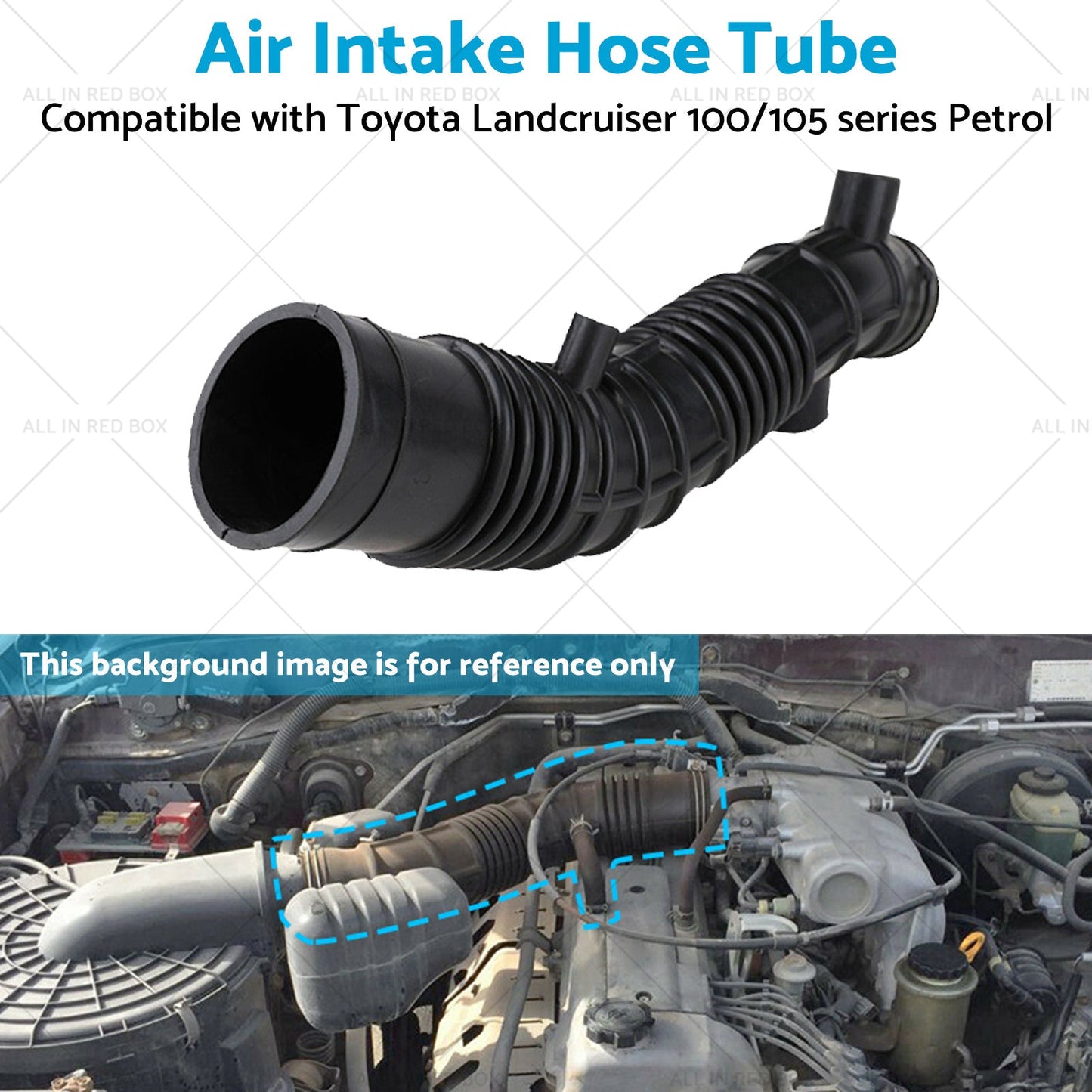 Air Intake Hose Tube Suitable for Toyota Landcruiser 100 or 105 series Petrol 98-07-4