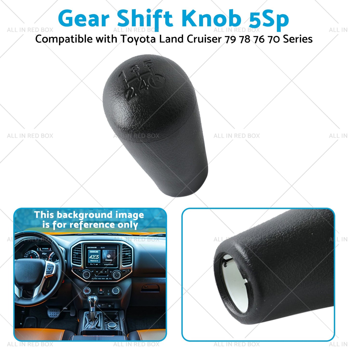 Gear Shift Knob 5Sp Suitable for Toyota Land Cruiser 70 79 78 76 Series VDJ HZJ-3
