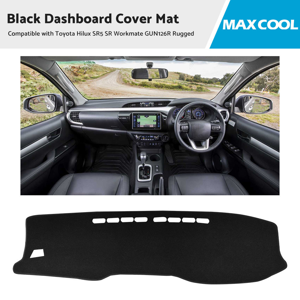 Dash Cover Mat Suitable For Toyota Hilux SR5 SR Workmate GUN126R Rugged 16-20-1