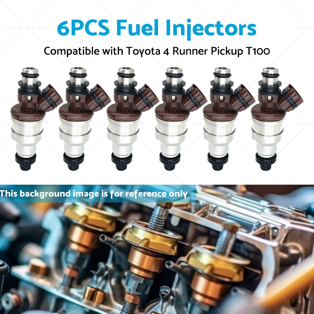 6x Fuel Injector Suitable For Toyota 4Runner Pickup 89-95 T100 93-94 23250-65020-4
