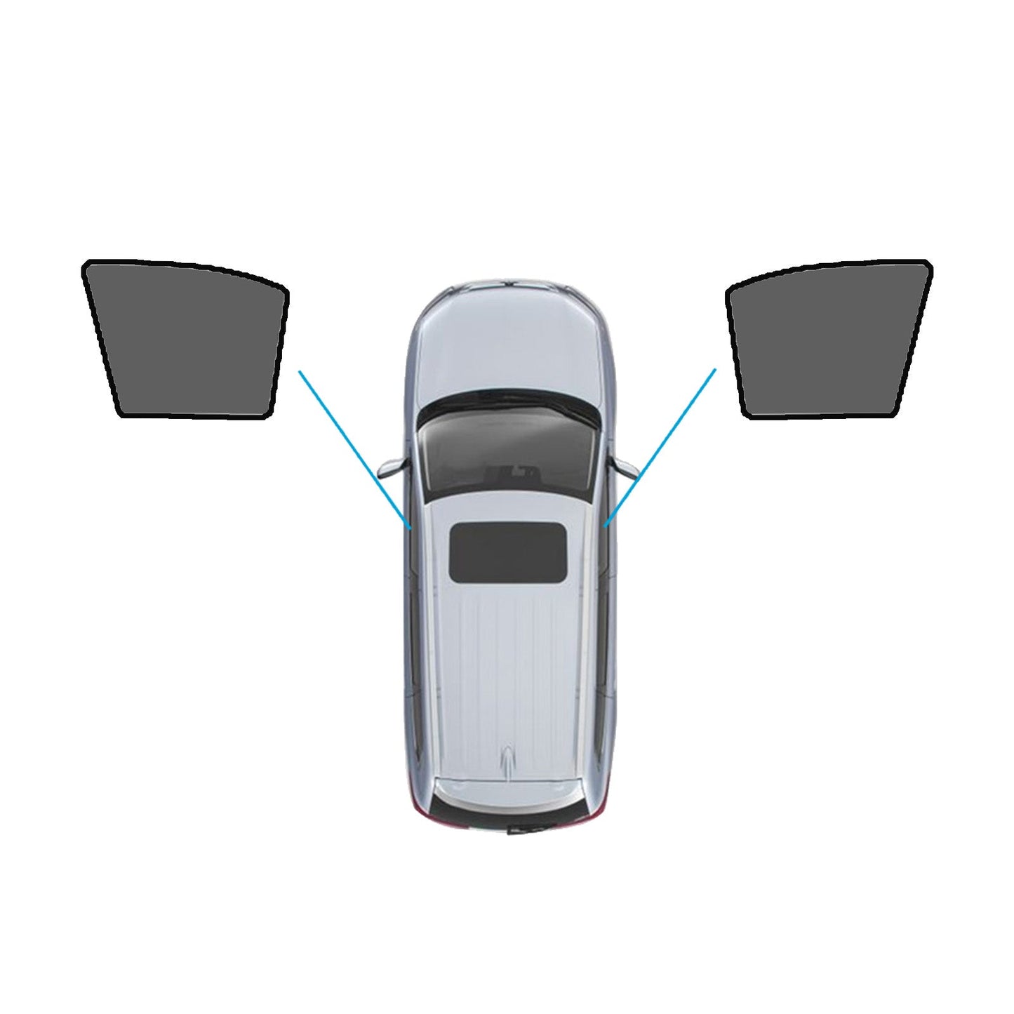 Window Shade Black Suitable For Toyota RAV4 2005-2012 UV Protection Window-0