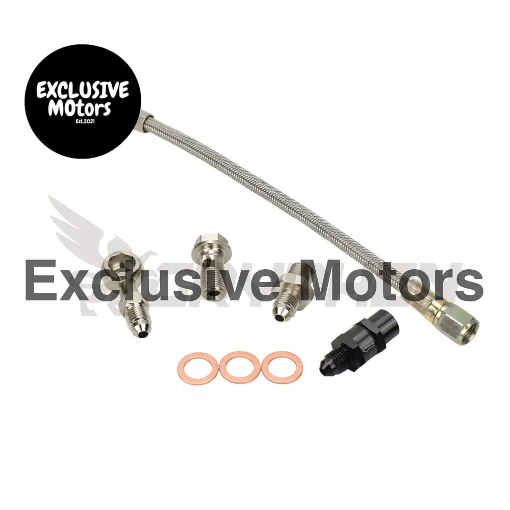 Rotated Turbo Oil Feed Line Kit Subaru Impreza Sti Ggb Gdb Borgwarner Efr
