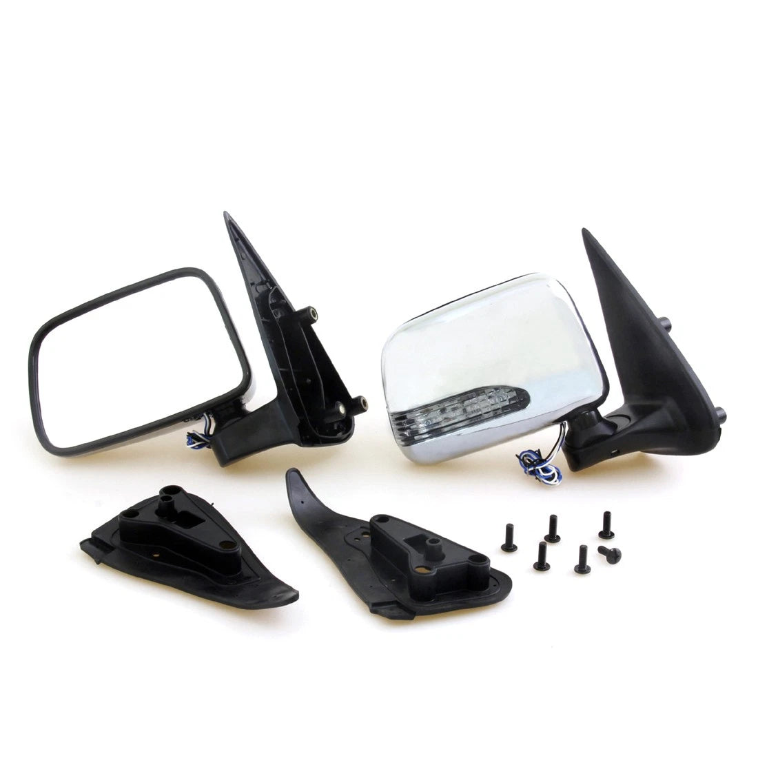 LED Chrome Door Mirror for Toyota Hilux 4WD 1997-2005
