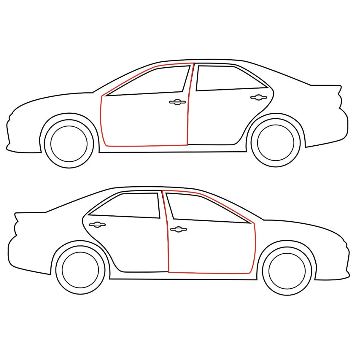 Front Door Weatherstrip for Nissan Datsun 120Y B210 1974-1977