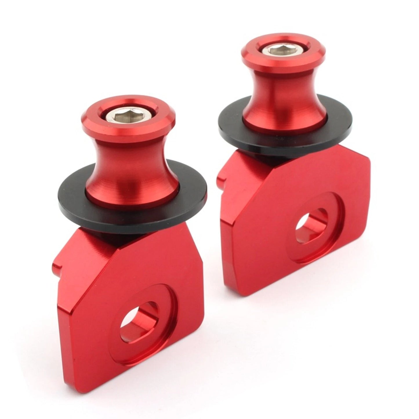 1 Pair Red Rear Wheel Swingarm Sliders for Honda CB650R CB650F (2014-2021)