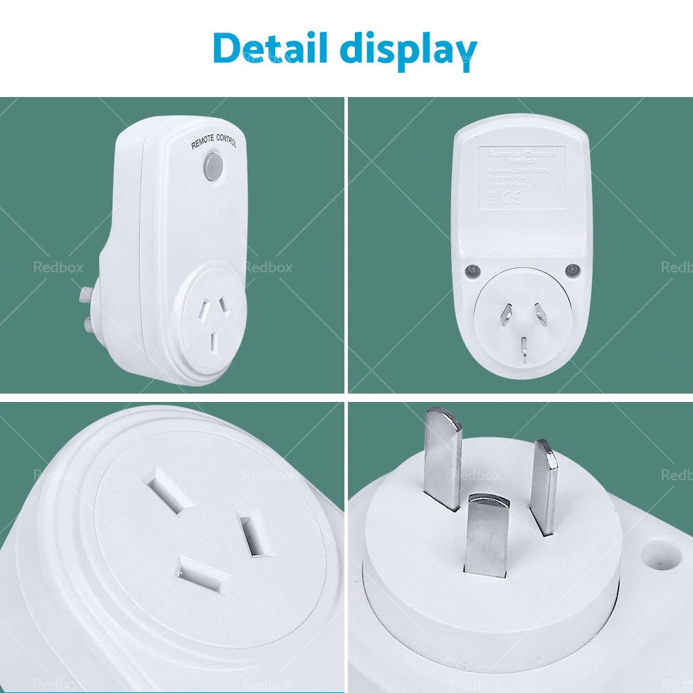 1 Pack Wireless Power Switch Mains Socket & 1 Remote Controller for AU Plug
