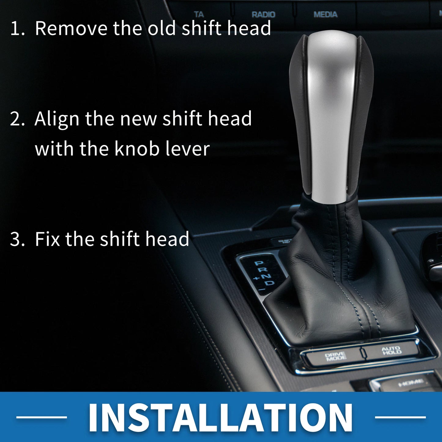 Automatic Gear Shifter Knob for BMW 1 Series E81 2006-2011 Faux Leather