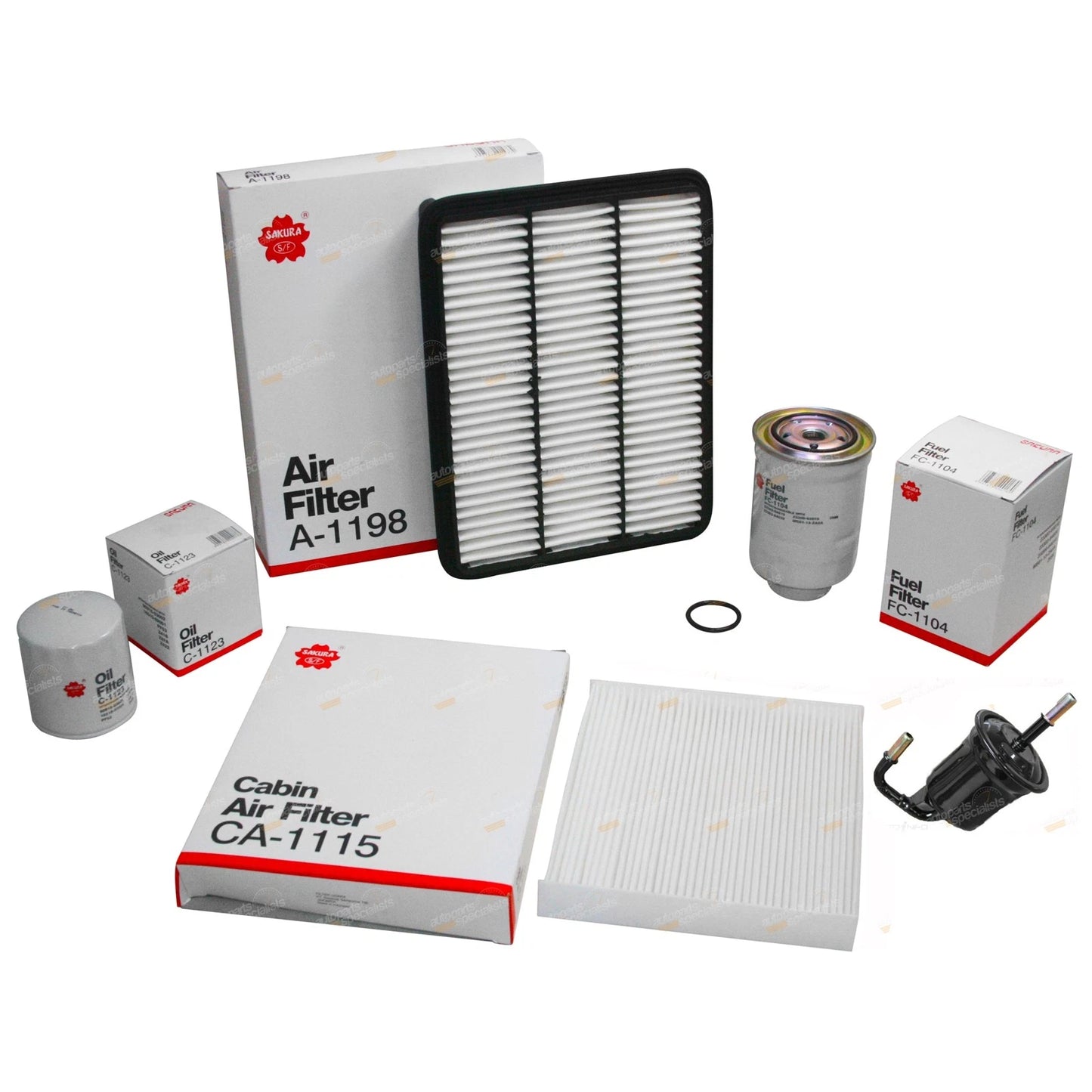 Air Oil Fuel & Cabin Filter Kit for Toyota Prado KDJ150 KDJ155 (2009-2023)