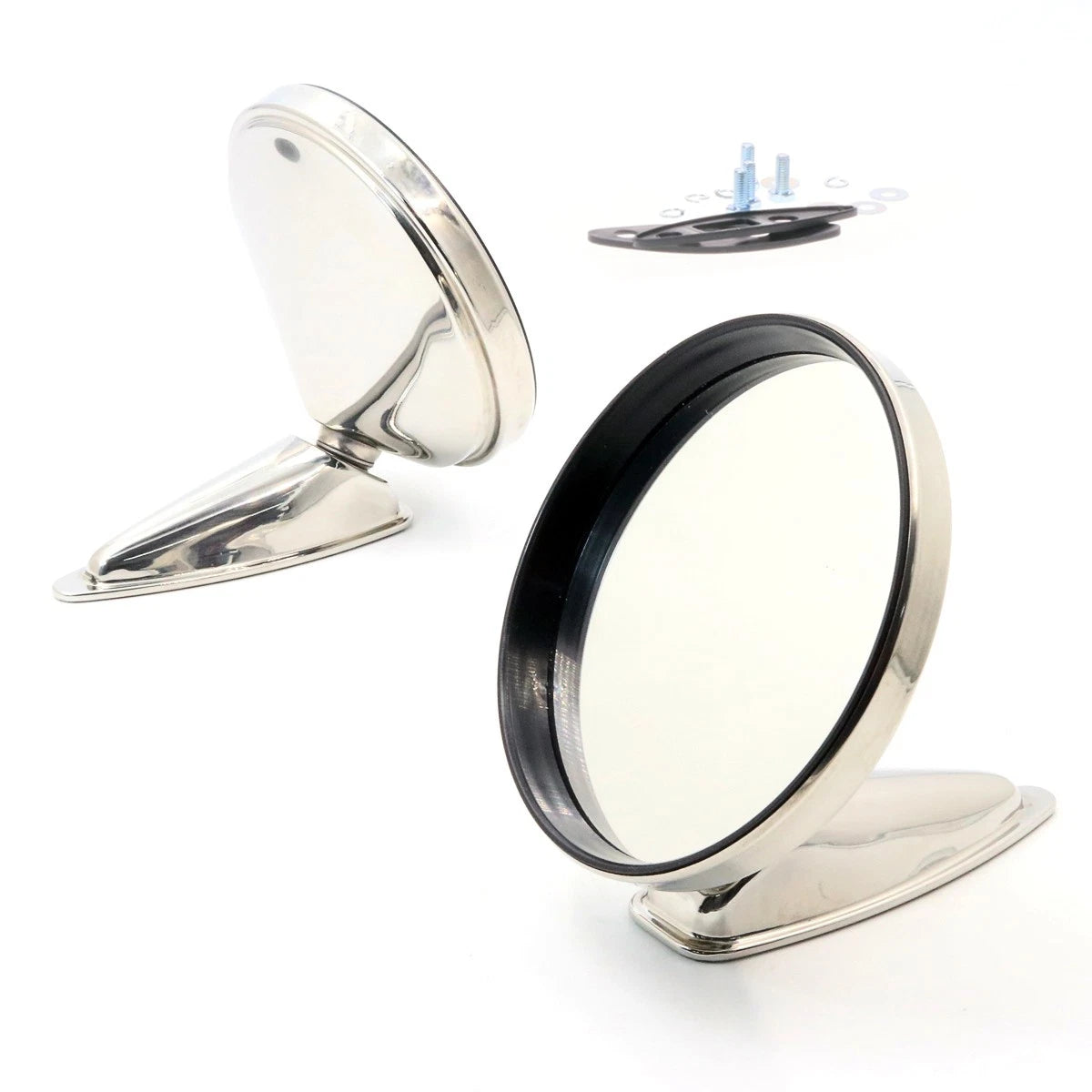 Chrome Door Fender Mirrors Set for Ferrari 275 GTB/500 Superfast 1964-1968