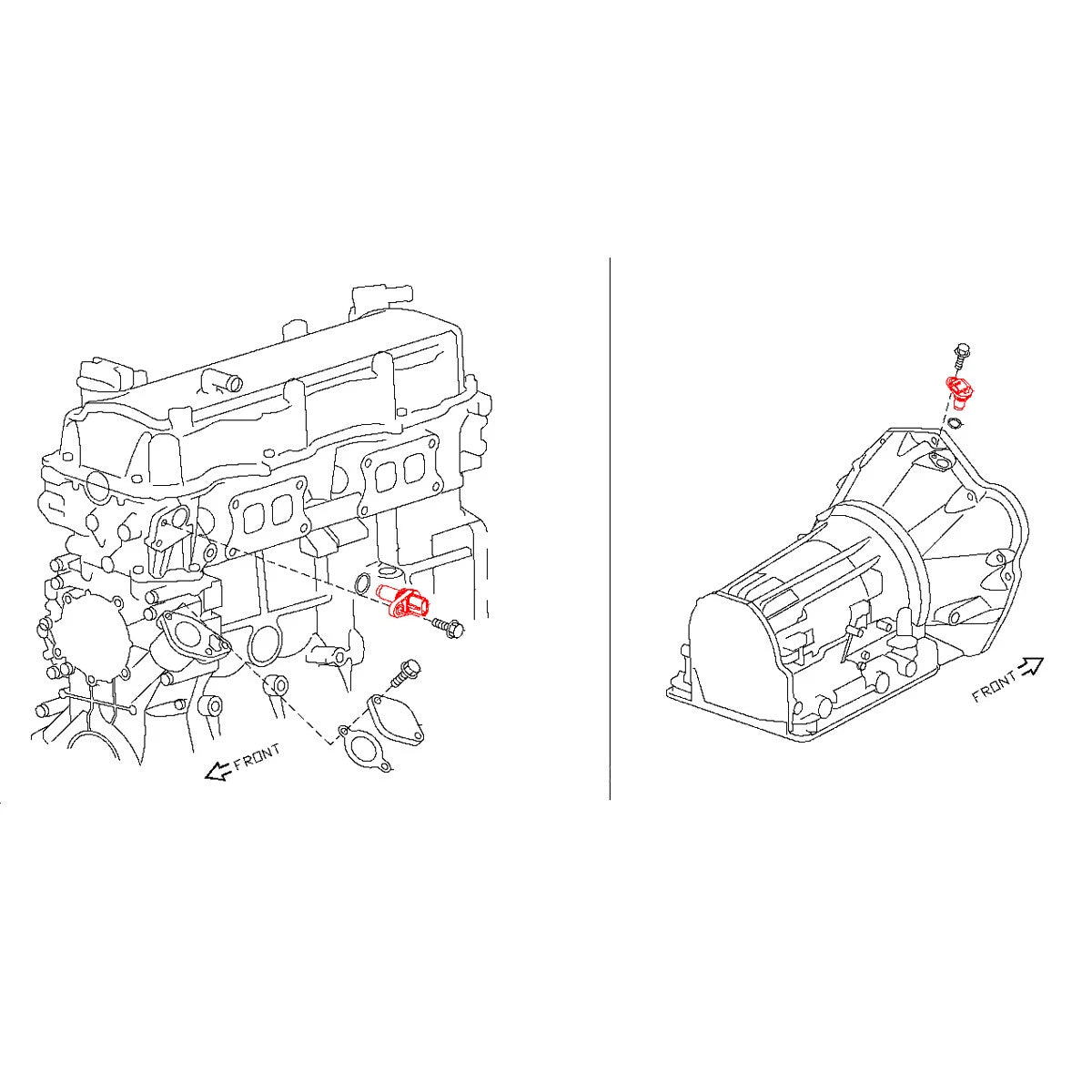 Camshaft Position Sensor for Nissan Juke HR16DE 2014-2017