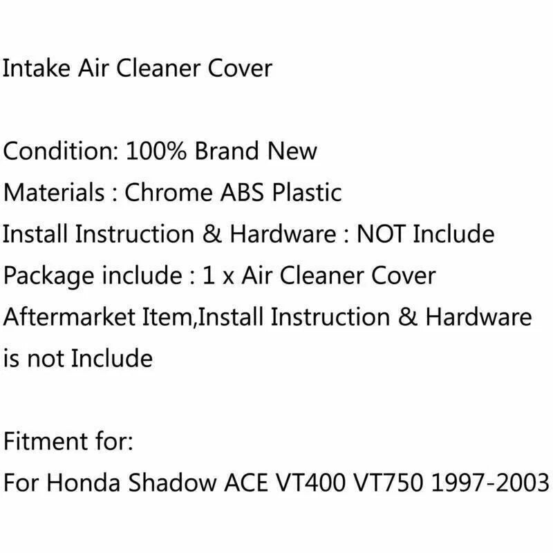 Air Filter Cover for Honda Shadow ACE VT750 (1998-2003)