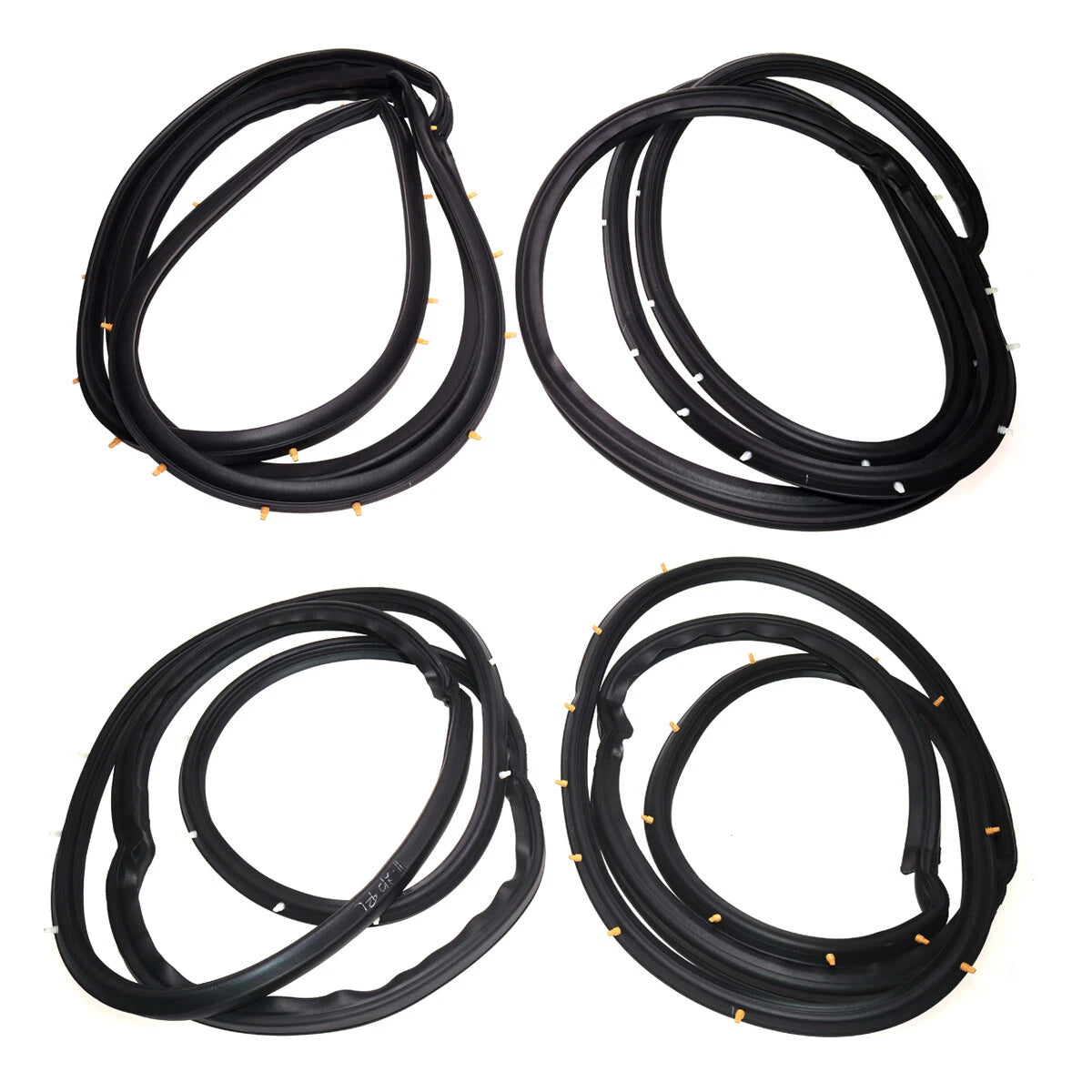 Front Rear Door Weatherstrip for Datsun Nissan Sentra Sunny B12 GXE Sedan 1985-1990