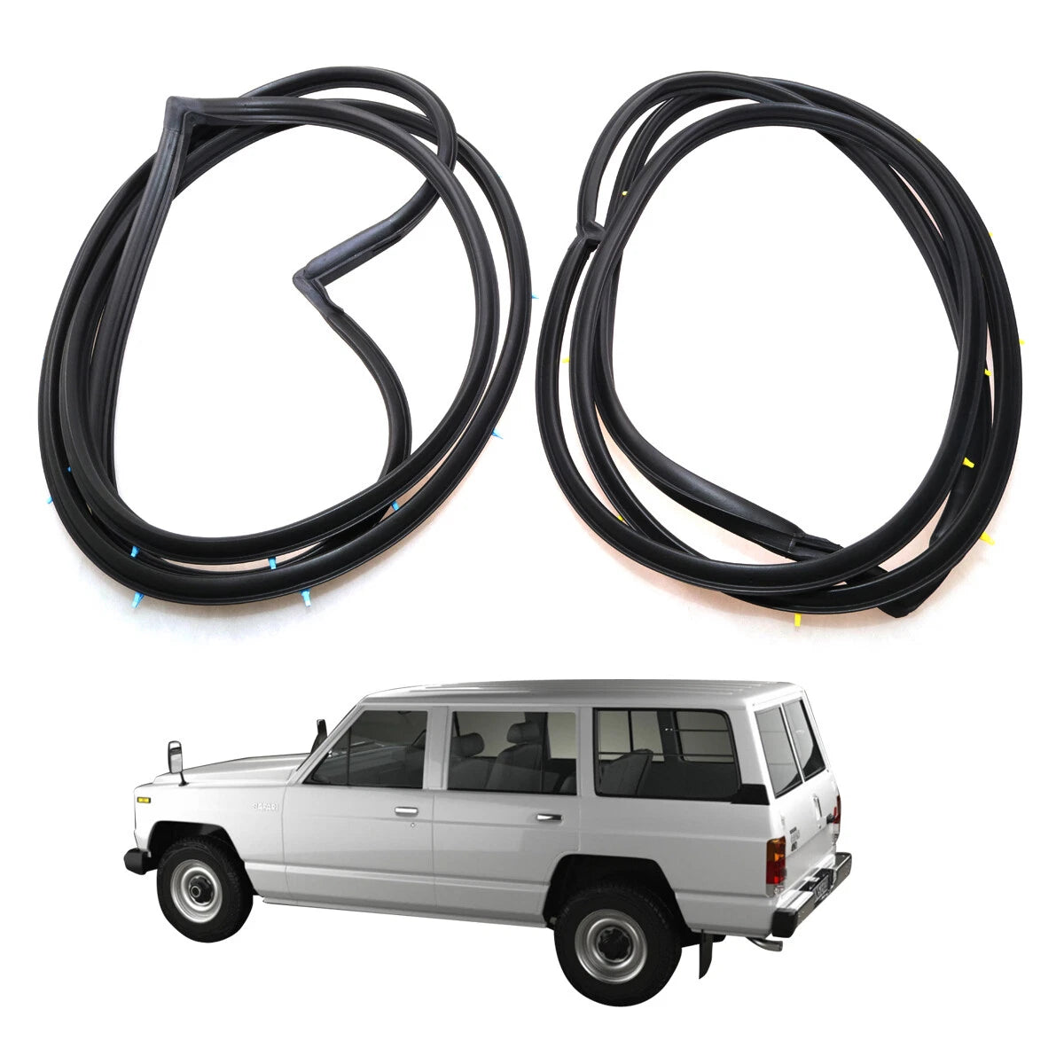 Rear Door Weatherstrip Set for Nissan Patrol Safari Y60 GQ Wagon 1991-1995