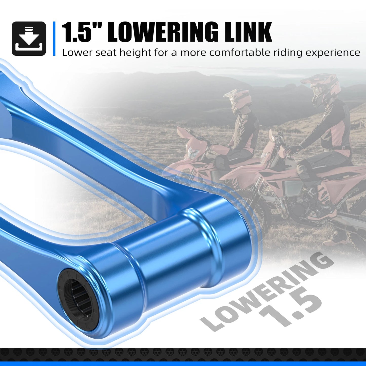 1.5" Rear Lowering Link for Husqvarna TE 125/150/250/300 FE 250/350/450/501 (2025)